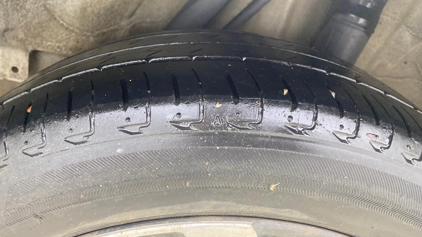 2021 Honda City 1.5L I-VTEC ZX, CNG, Manual, 40,453 km, Left Rear Tyre Tread