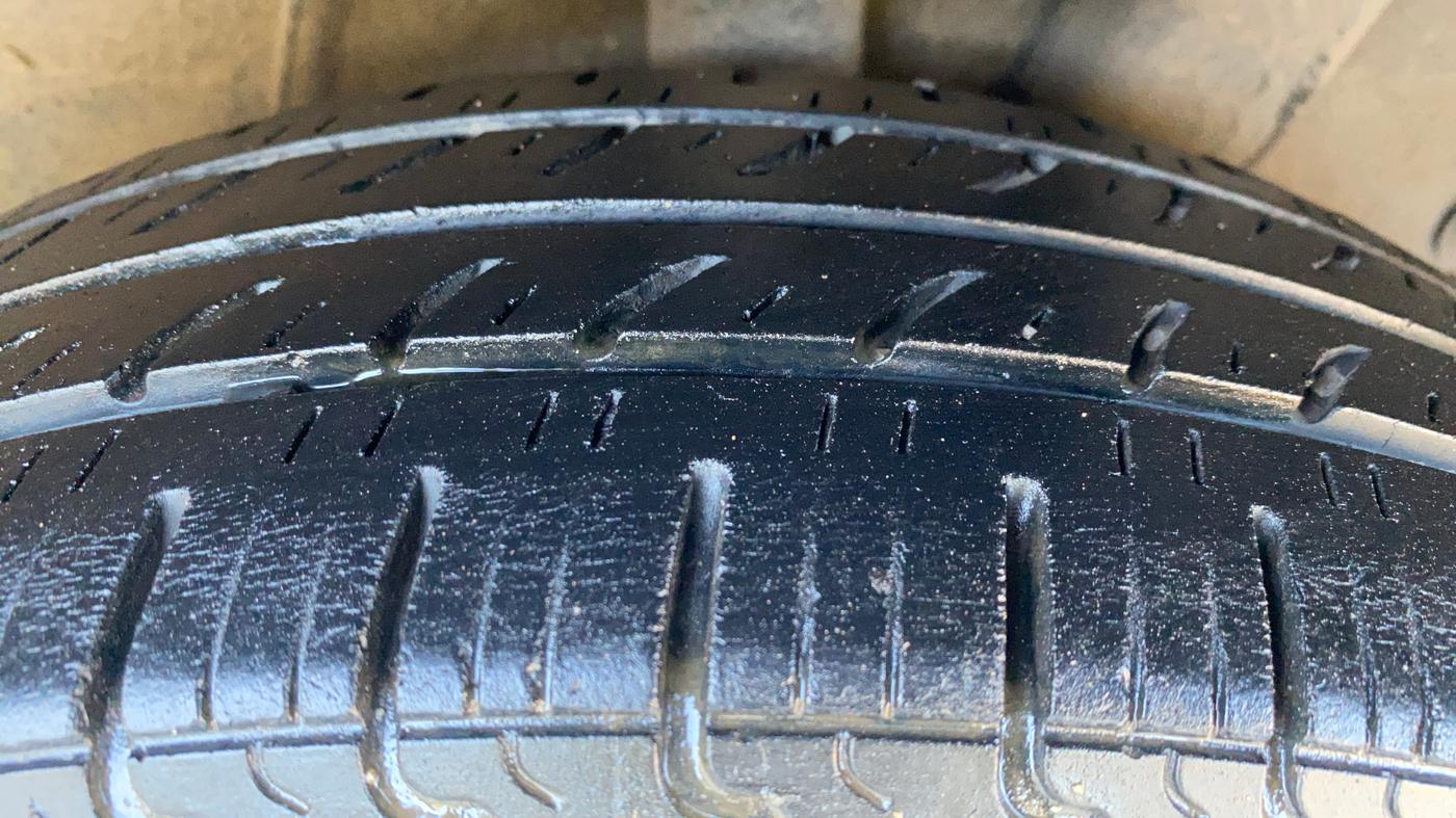 2021 Hyundai AURA S 1.2 CNG, CNG, Manual, 1,09,192 km, Left Rear Tyre Tread