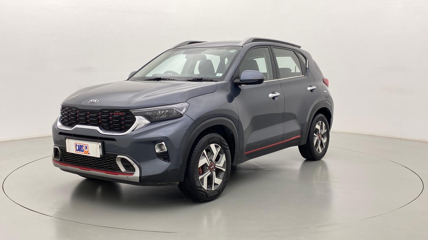 2020 KIA SONET GTX + 1.0 IMT, Petrol, Manual, 20,862 km, Left Front Diagonal