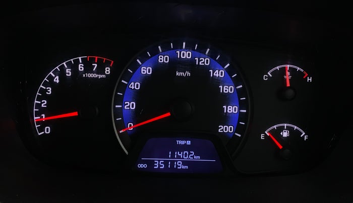 2016 Hyundai Xcent SX 1.2, Petrol, Manual, 35,114 km, Odometer Image