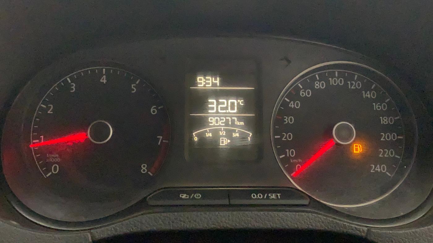 2021 Volkswagen Polo TRENDLINE 1.0L, Petrol, Manual, 90,265 km, Odometer Image