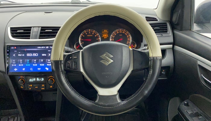 2014 Maruti Swift ZXI, Petrol, Manual, 1,38,222 km, Steering Wheel Close Up