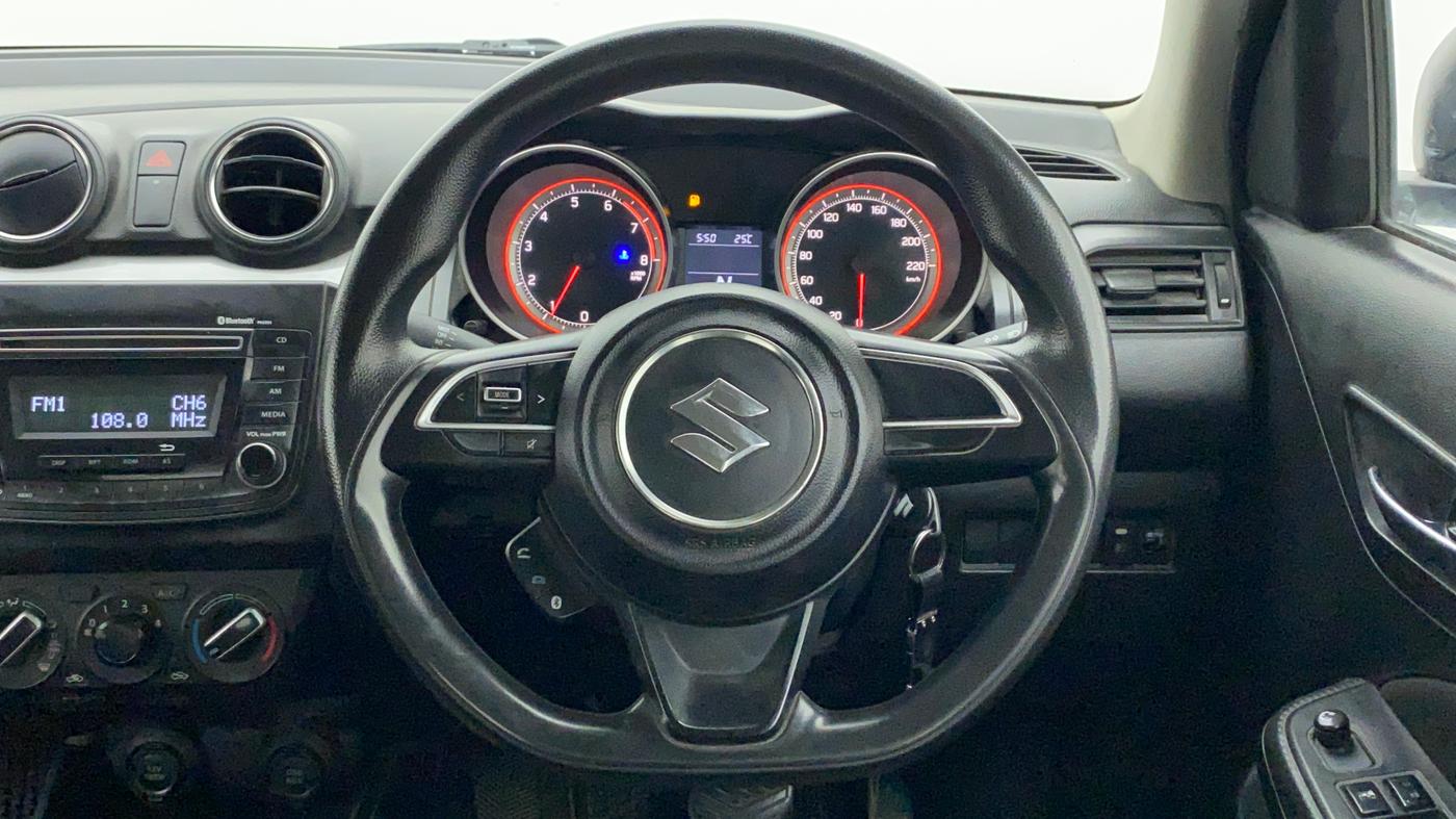 2018 Maruti Swift VXI AMT, Petrol, Automatic, 48,274 km, Steering Wheel Close Up