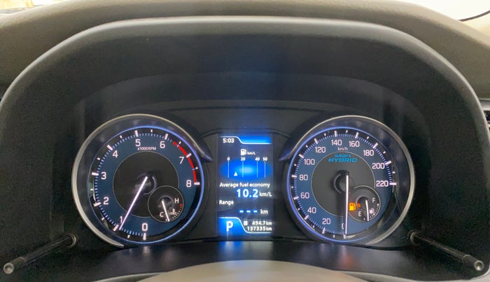 2021 Maruti Ertiga VXI AT SHVS, Petrol, Automatic, 1,37,334 km, Odometer Image