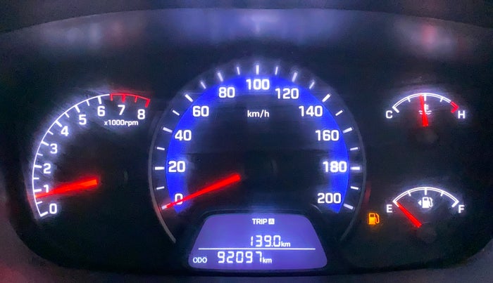 2017 Hyundai Xcent SX 1.2, Petrol, Manual, 92,097 km, Odometer Image