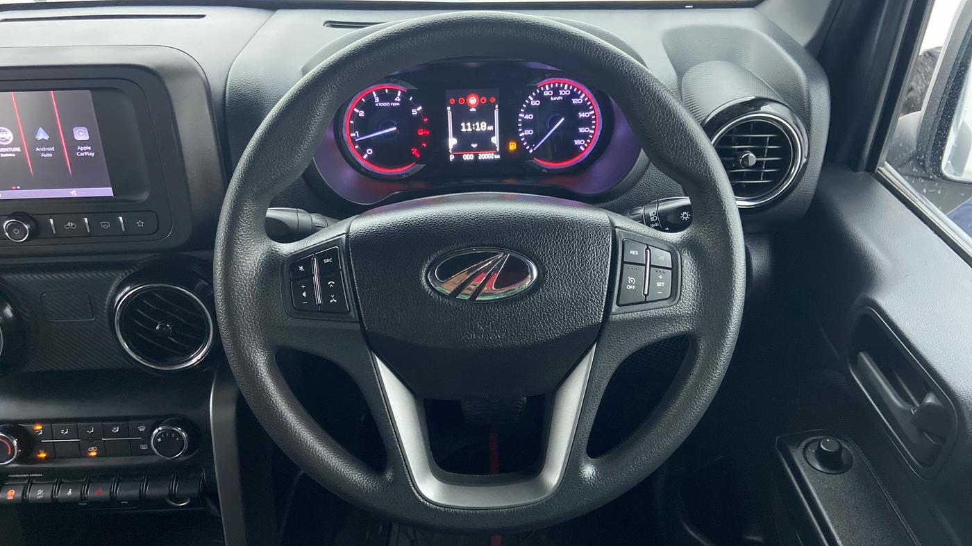 2021 Mahindra Thar LX PETROL HT 4WD AT, Petrol, Automatic, 20,002 km, Steering Wheel Close Up