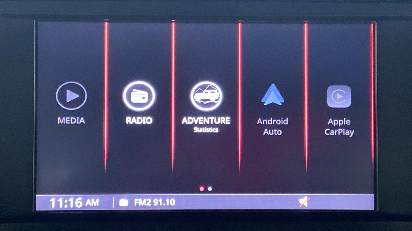2021 Mahindra Thar LX PETROL HT 4WD AT, Petrol, Automatic, 20,002 km, Touchscreen Infotainment System