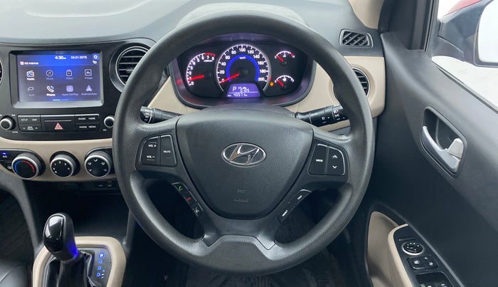 2017 Hyundai Grand i10 SPORTZ (O) AT 1.2 KAPPA VTVT, Petrol, Automatic, 40,570 km, Steering Wheel Close Up