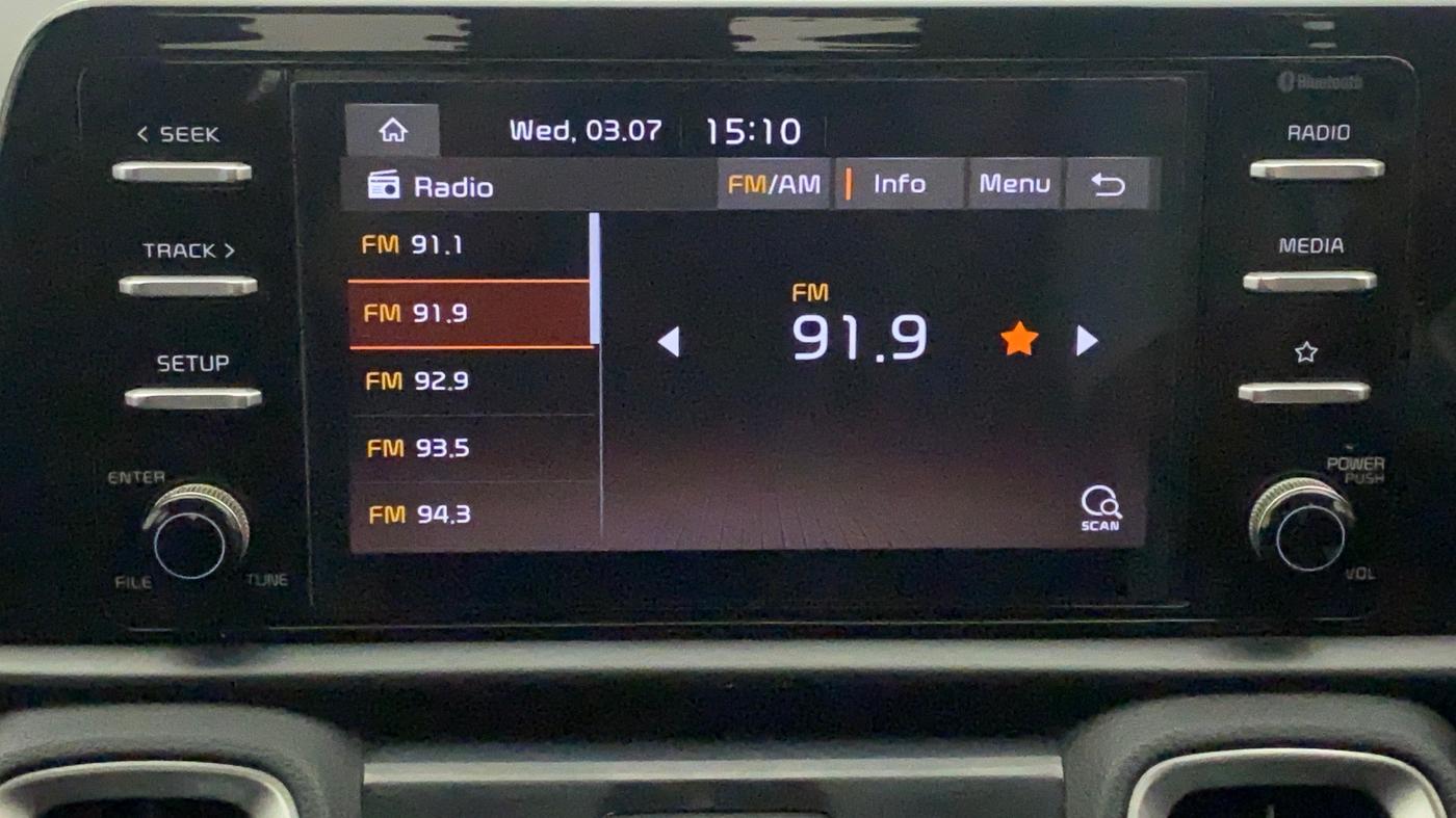 2021 KIA SONET HTK PLUS 1.2, Petrol, Manual, 42,336 km, Infotainment System