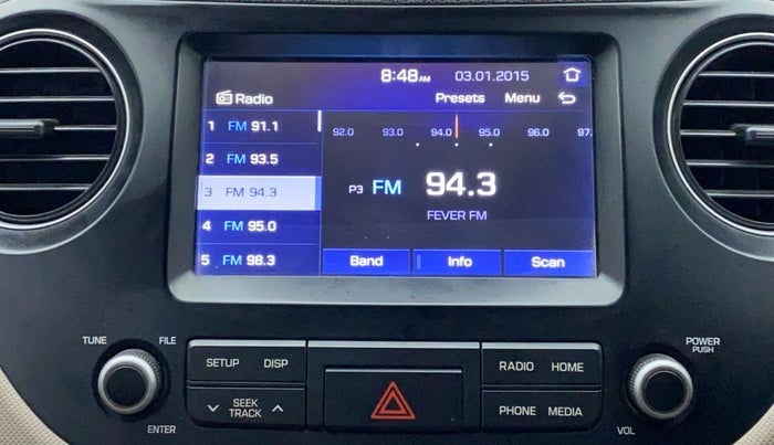 2018 Hyundai Grand i10 SPORTZ 1.2 KAPPA VTVT, Petrol, Manual, 36,284 km, Infotainment System