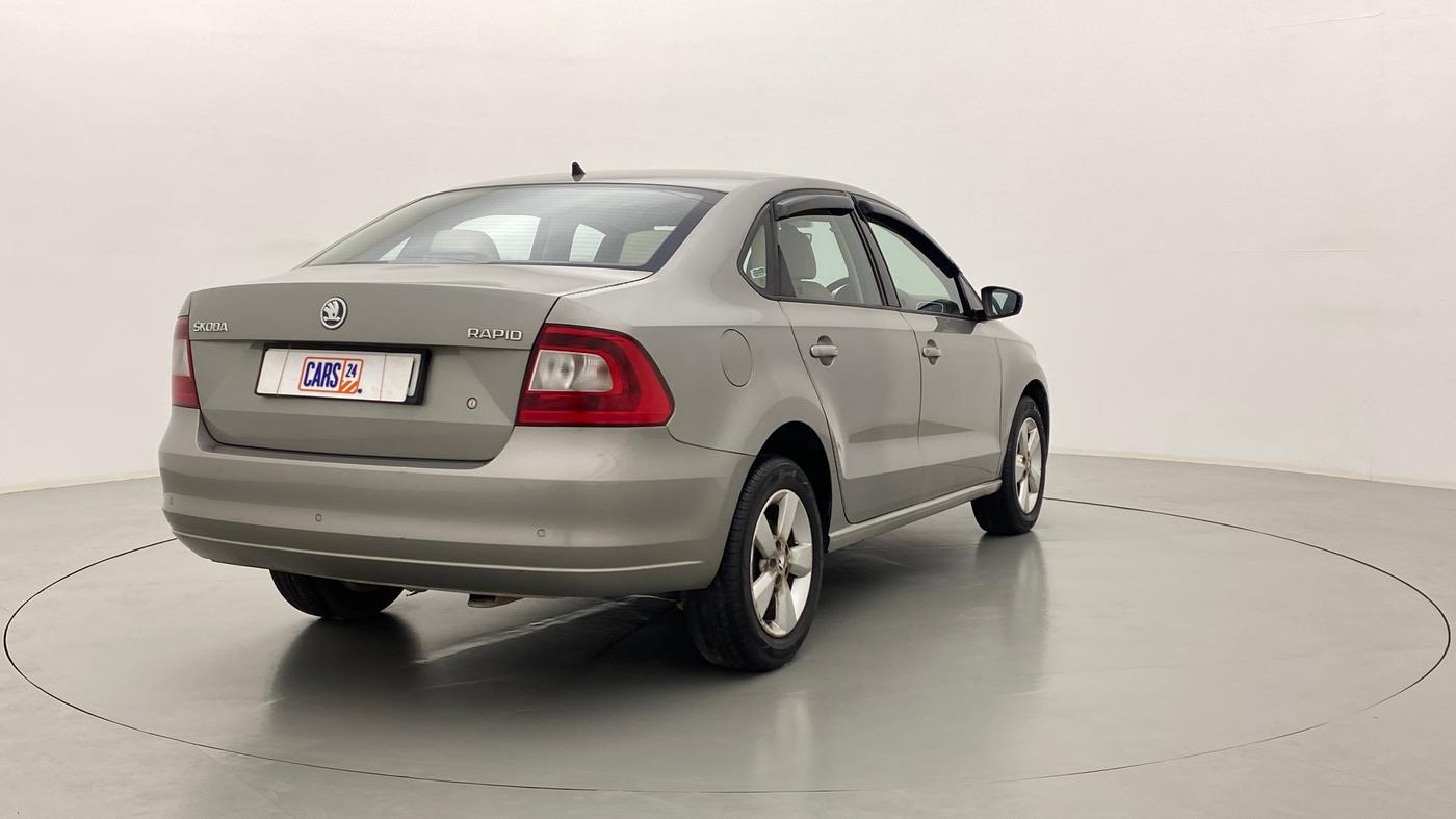 2016 Skoda Rapid 1.5 TDI AT STYLE PLUS, Diesel, Automatic, 59,282 km, Right Back Diagonal