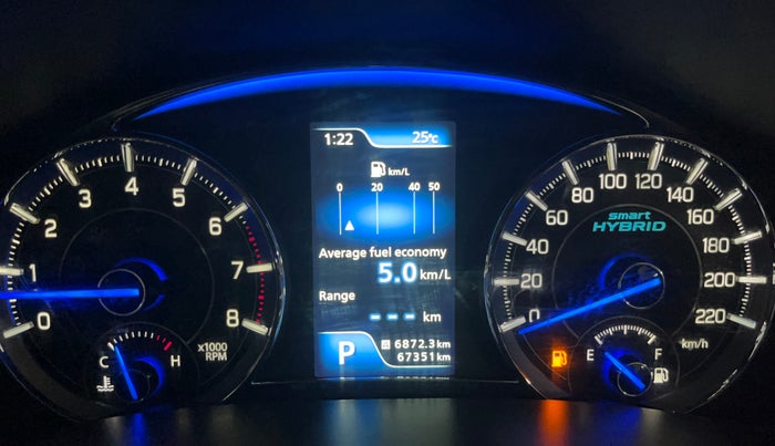 2022 Maruti Ciaz ALPHA  AT 1.5 SHVS PETROL, Petrol, Automatic, 67,344 km, Odometer Image