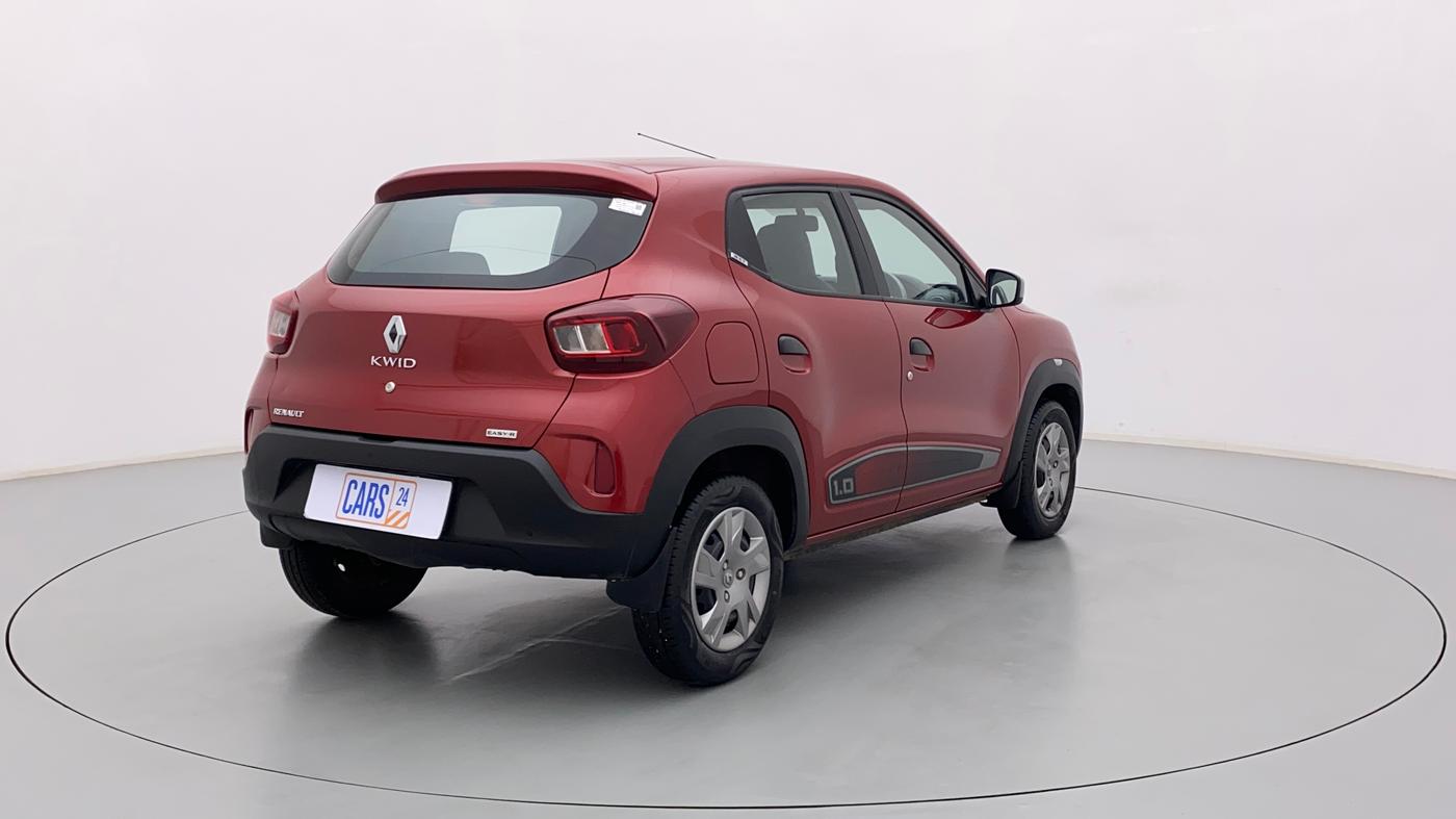 2021 Renault Kwid RXT 1.0 AMT (O), Petrol, Automatic, 1,680 km, Right Back Diagonal