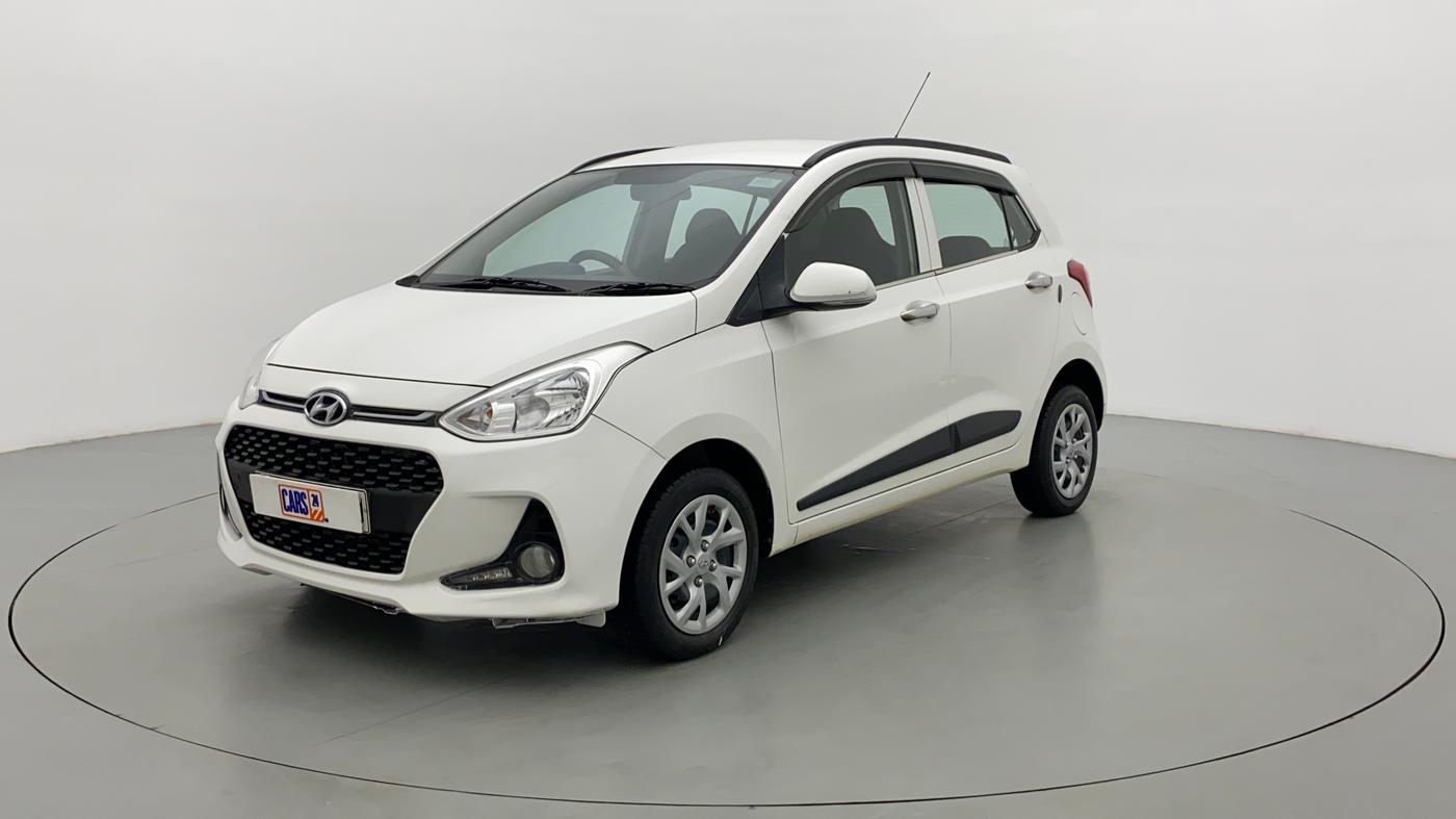 2017 Hyundai Grand i10 Sportz(O) 1.2 MT, Petrol, Manual, 28,771 km, Left Front Diagonal