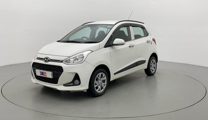 2017 Hyundai Grand i10 Sportz(O) 1.2 MT, Petrol, Manual, 28,771 km, Left Front Diagonal