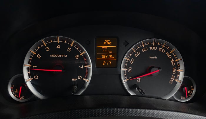 2015 Maruti Swift ZXI, Petrol, Manual, 76,416 km, Odometer Image