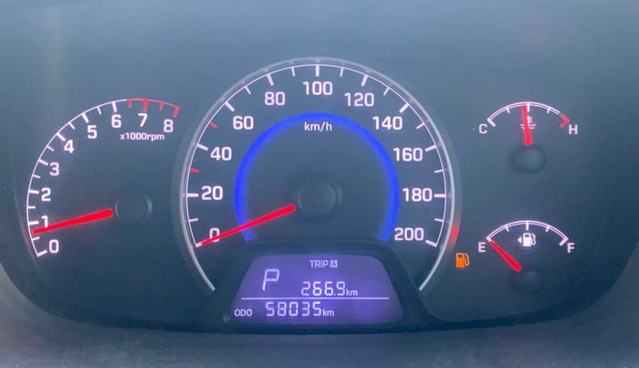 2016 Hyundai Grand i10 MAGNA AT 1.2 KAPPA VTVT, Petrol, Automatic, 58,000 km, Odometer Image