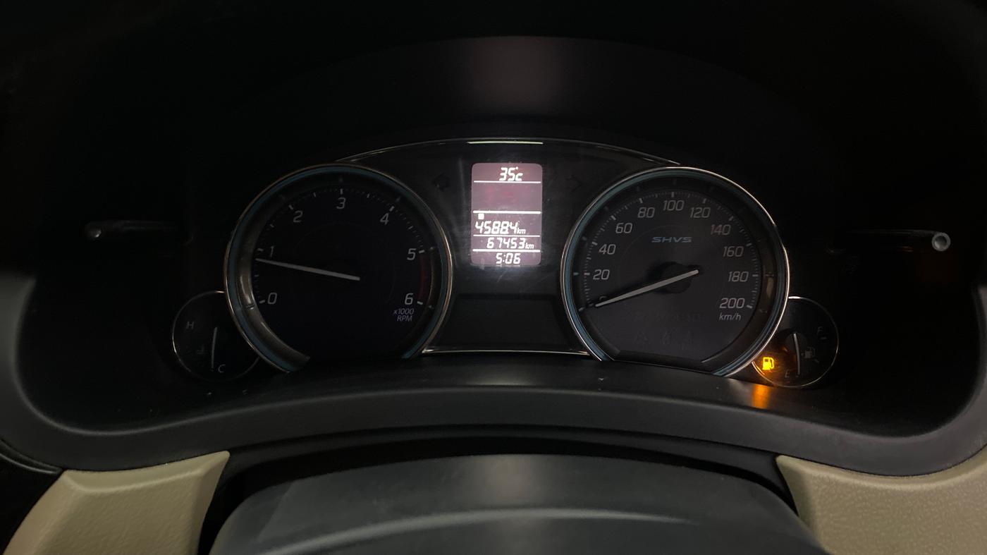 2016 Maruti Ciaz ZDI+ SHVS, Diesel, Manual, 67,453 km, Odometer Image