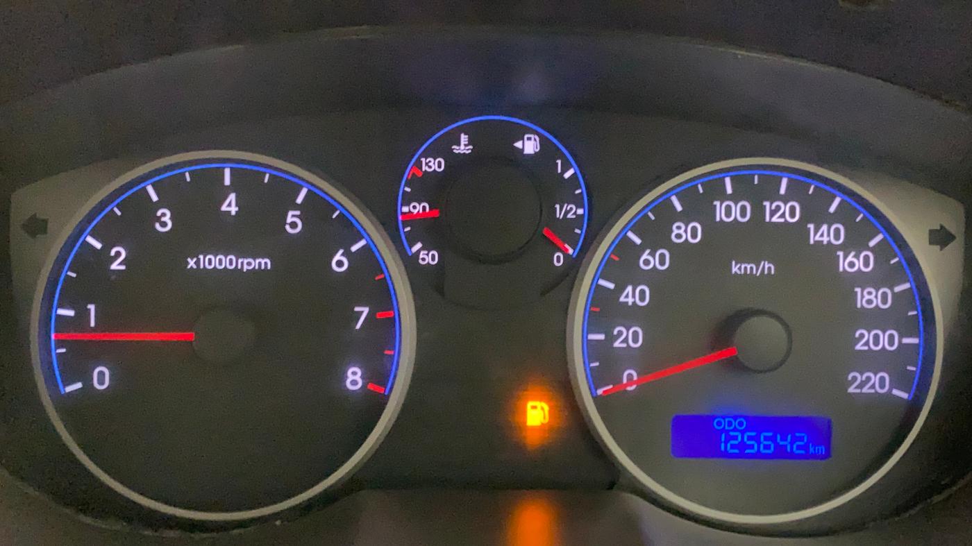 2011 Hyundai i20 MAGNA (O) 1.2, Petrol, Manual, 1,25,642 km, Odometer Image