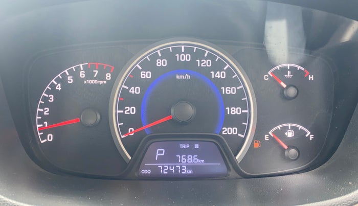2019 Hyundai Grand i10 SPORTZ AT 1.2 KAPPA VTVT, Petrol, Automatic, 72,471 km, Odometer Image