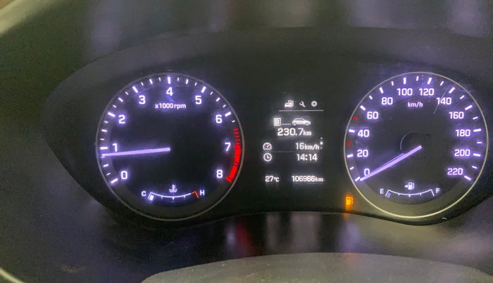 2016 Hyundai Elite i20 ASTA 1.2, Petrol, Manual, 1,06,950 km, Odometer Image