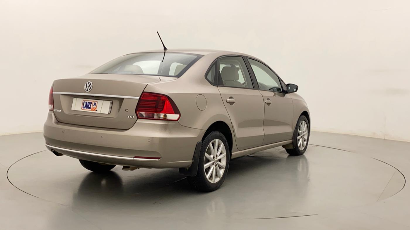 2018 Volkswagen Vento HIGHLINE PLUS 1.2 AT 16 ALLOY, Petrol, Automatic, 64,026 km, Right Back Diagonal