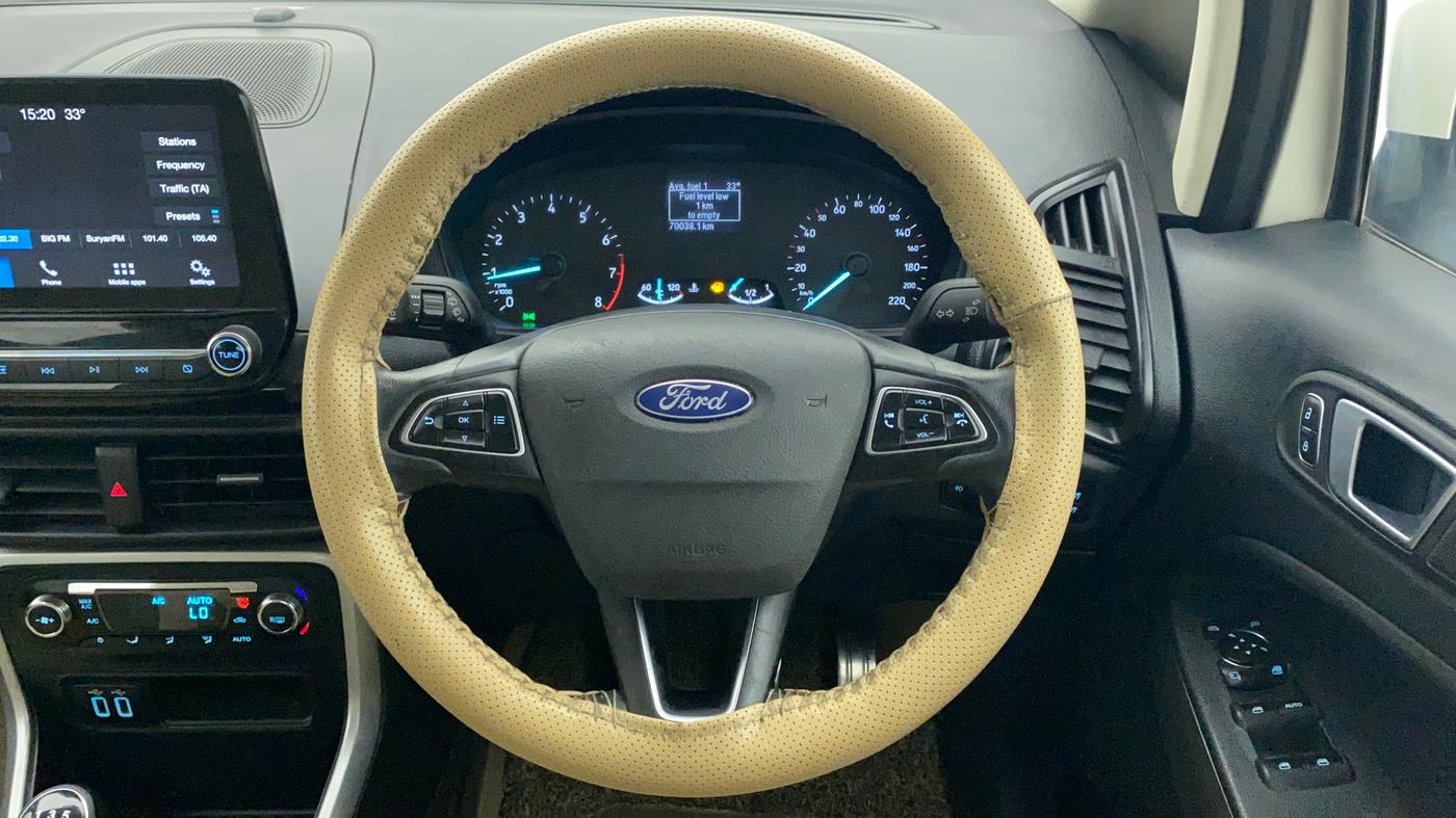 2018 Ford Ecosport TITANIUM 1.5L PETROL, Petrol, Manual, 70,038 km, Steering Wheel Close Up