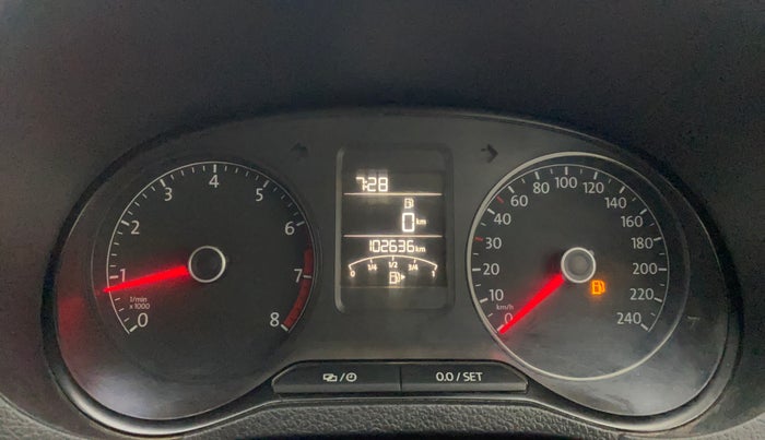 2017 Volkswagen Ameo HIGHLINE1.2L PLUS 16 ALLOY, Petrol, Manual, 1,02,635 km, Odometer Image