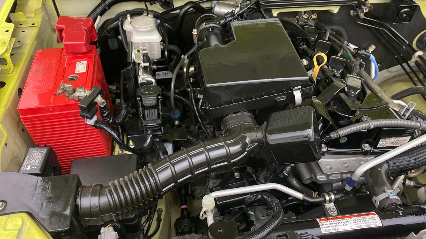 2023 Maruti JIMNY ALPHA ALL GRIP PRO MT DUAL TONE, Petrol, Manual, 7,617 km, Engine View - Right