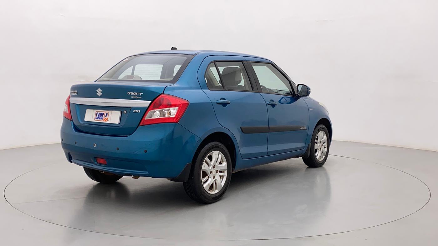 2012 Maruti Swift Dzire ZXI, Petrol, Manual, 96,796 km, Right Back Diagonal