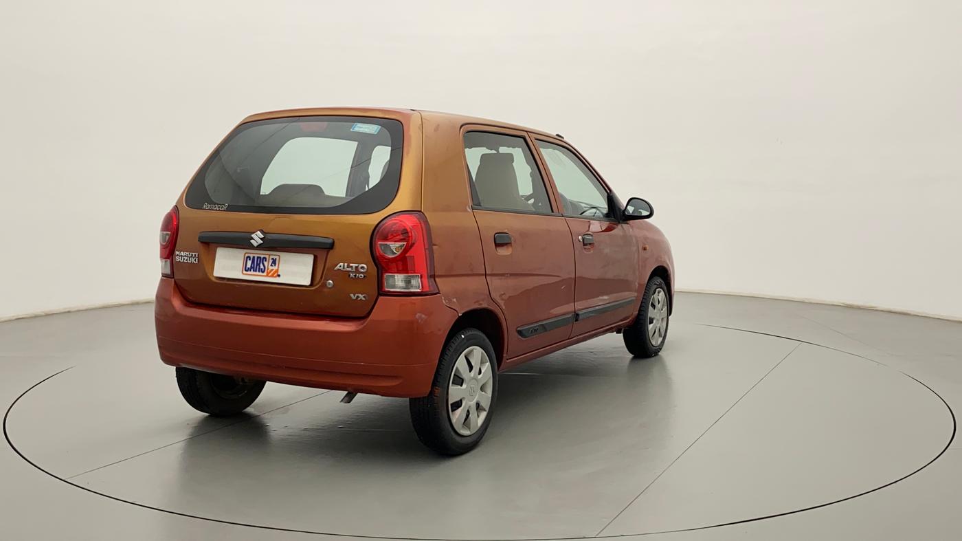 2012 Maruti Alto K10 VXI, Petrol, Manual, 44,357 km, Right Back Diagonal