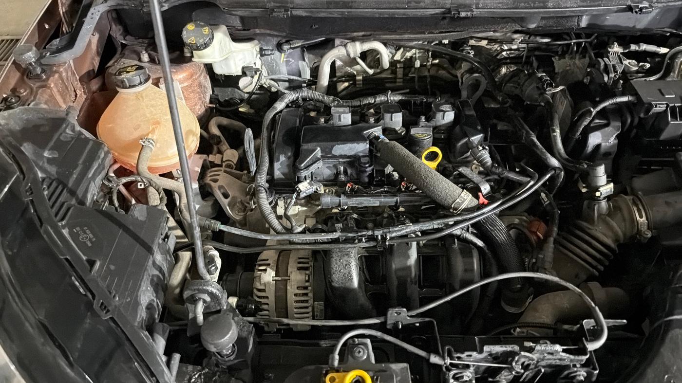 2019 Ford Ecosport TITANIUM + 1.5L PETROL AT, Petrol, Automatic, 78,544 km, Engine View - Right