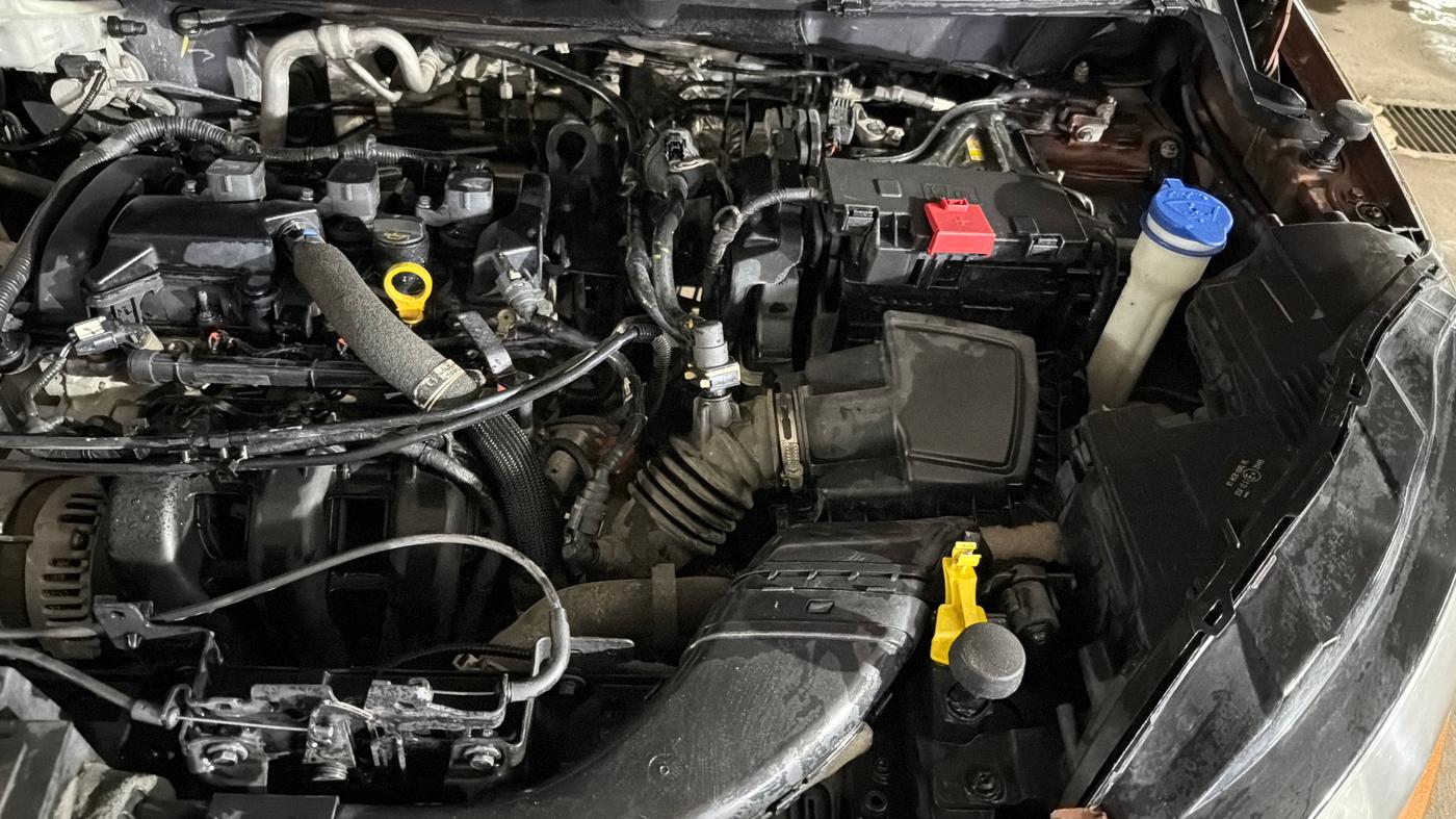 2019 Ford Ecosport TITANIUM + 1.5L PETROL AT, Petrol, Automatic, 78,544 km, Engine View - Left