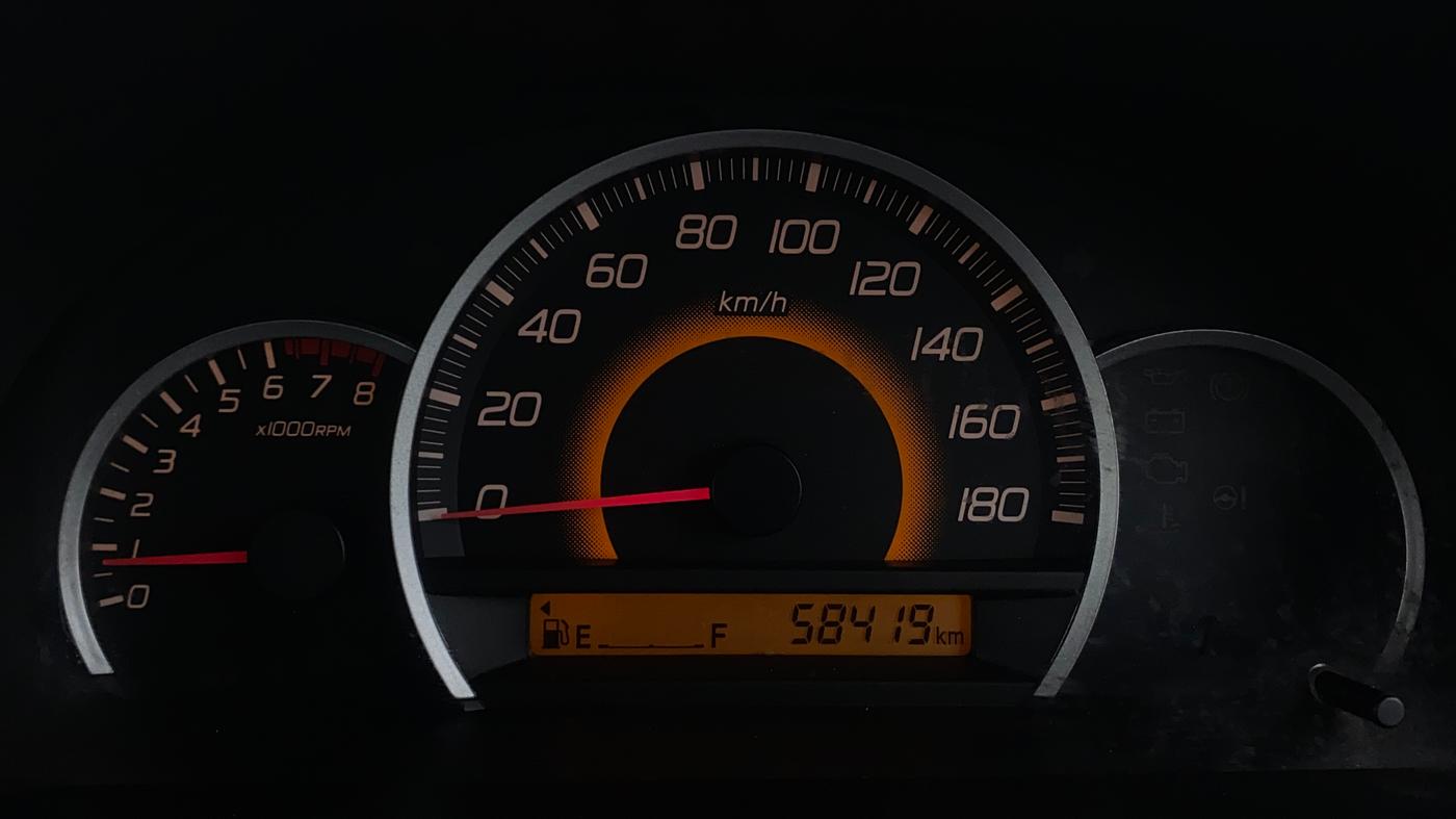 2014 Maruti Wagon R 1.0 VXI, Petrol, Manual, 58,412 km, Odometer Image