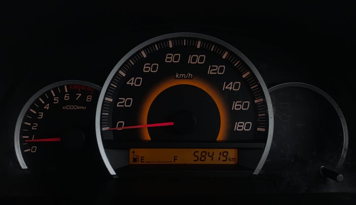 2014 Maruti Wagon R 1.0 VXI, Petrol, Manual, 58,412 km, Odometer Image