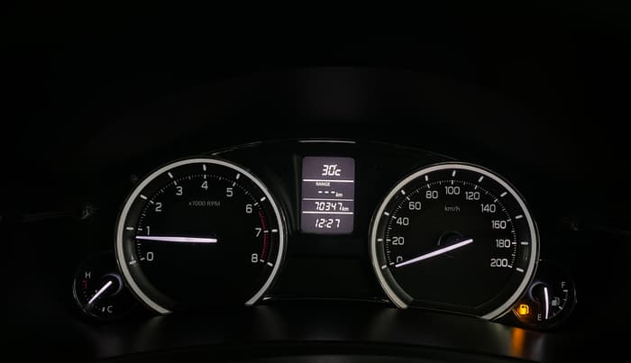 2017 Maruti Ciaz ZXI+, Petrol, Manual, 70,325 km, Odometer Image