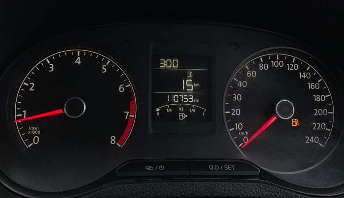 2017 Volkswagen Vento ALLSTAR 1.6, Petrol, Manual, 1,10,750 km, Odometer Image