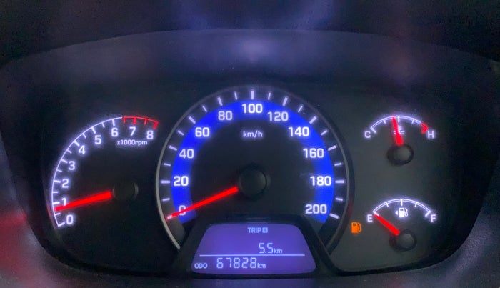 2015 Hyundai Xcent SX 1.2 (O), Petrol, Manual, 68,223 km, Odometer Image