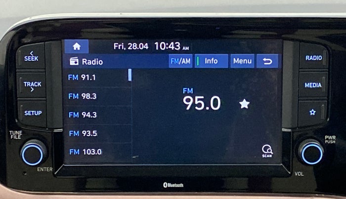 2020 Hyundai AURA SX PLUS 1.2 AMT, Petrol, Automatic, 41,470 km, Infotainment System