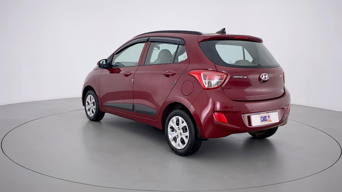 2016 Hyundai Grand i10 SPORTZ 1.2 KAPPA VTVT, Petrol, Manual, 20,590 km, Left Back Diagonal