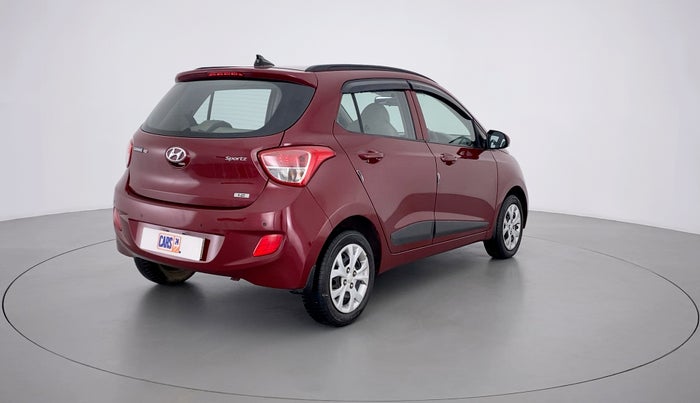 2016 Hyundai Grand i10 SPORTZ 1.2 KAPPA VTVT, Petrol, Manual, 20,590 km, Right Back Diagonal