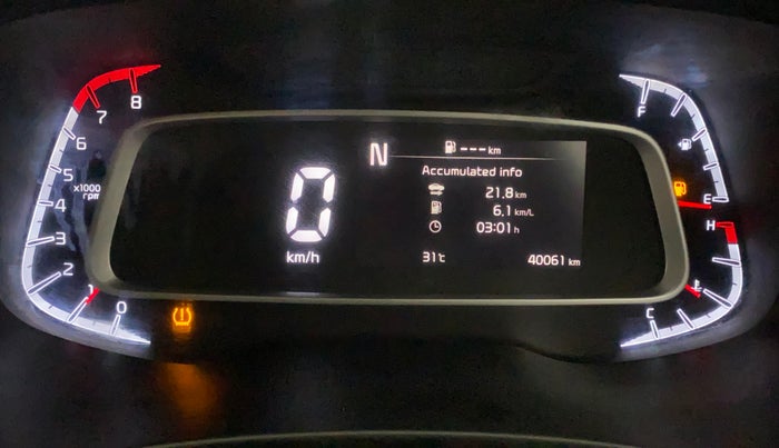 2020 KIA SONET HTX PLUS 1.0 IMT, Petrol, Manual, 40,060 km, Odometer Image