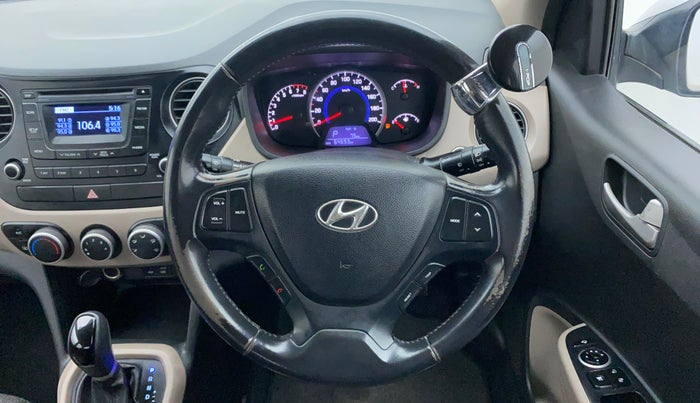 2015 Hyundai Grand i10 ASTA AT 1.2 KAPPA VTVT, Petrol, Automatic, 64,687 km, Steering Wheel Close Up