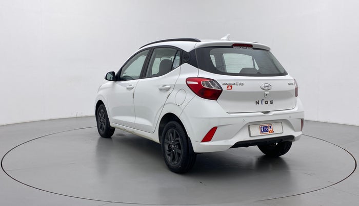 2020 Hyundai GRAND I10 NIOS SPORTZ AMT 1.2 KAPPA VTVT, Petrol, Automatic, 13,085 km, Left Back Diagonal