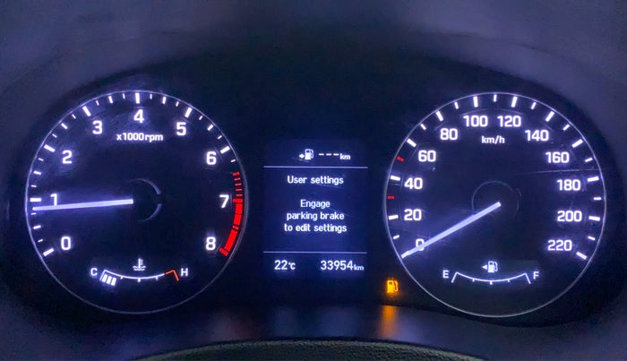 2018 Hyundai Creta 1.6 SX (O) VTVT, Petrol, Manual, 34,283 km, Odometer Image