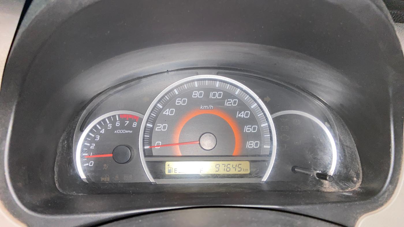 2014 Maruti Wagon R 1.0 VXI, Petrol, Manual, 97,625 km, Odometer Image