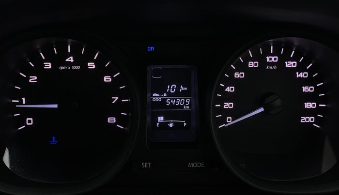 2017 Tata Tiago XM PETROL, Petrol, Manual, 54,305 km, Odometer Image