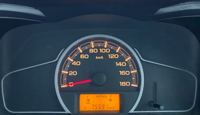 2020 Maruti Alto LXI OPT CNG, CNG, Manual, 75,591 km, Odometer Image