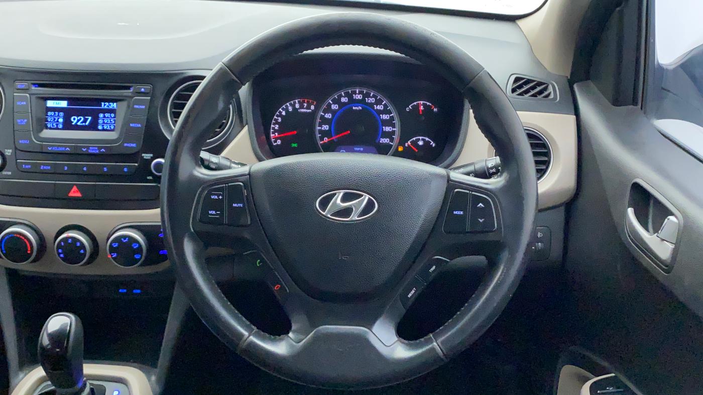 2014 Hyundai Grand i10 ASTA AT 1.2 KAPPA VTVT, Petrol, Automatic, 91,729 km, Steering Wheel Close Up