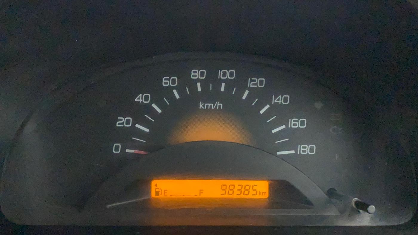2013 Maruti Wagon R 1.0 LXI, Petrol, Manual, 98,385 km, Odometer Image